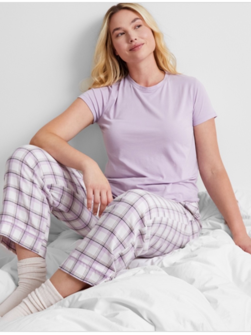 State of Day Women's Cotton Blend Short-Sleeve Sleep Tee